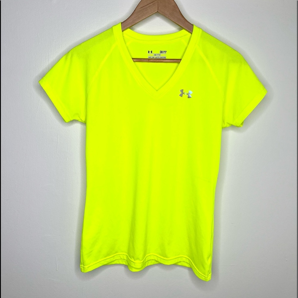 Neon yellow Under Armour Tee